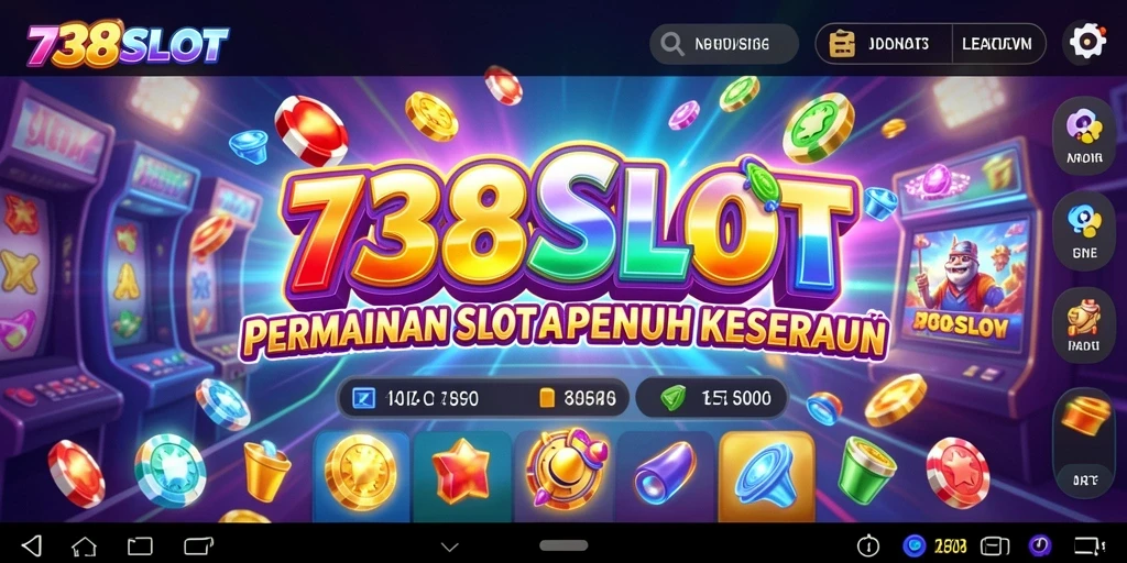 Tampilan gameplay 738SLOT yang memikat dan penuh warna.