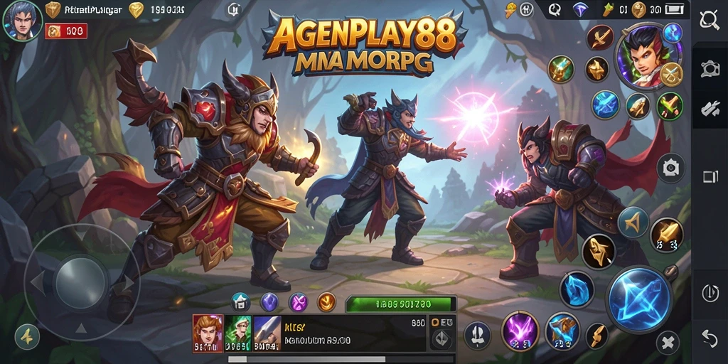 Tampilan menarik gameplay dari AGENPLAY88 di dunia MMORPG.