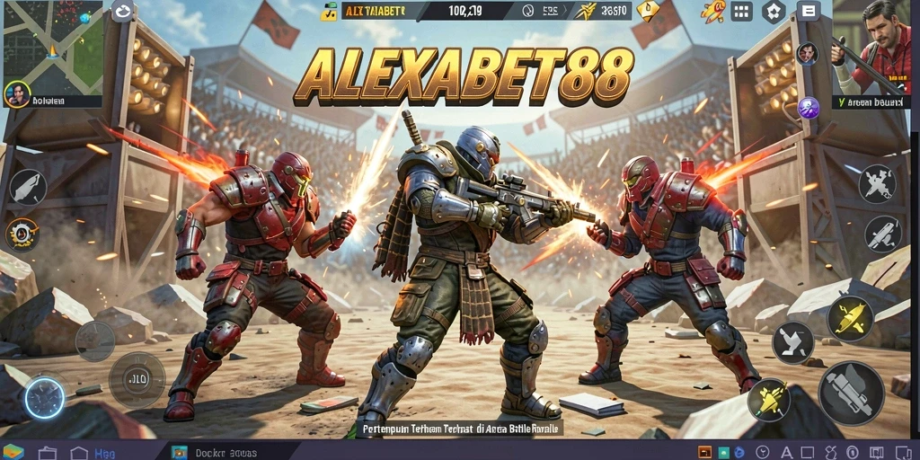 Gameplay menegangkan dalam ALEXABET88 dengan pertempuran seru.