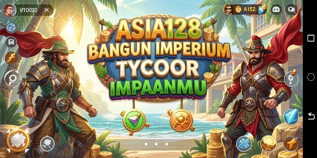 Tangkapan layar permainan ASIA128 yang menunjukkan aksi manajemen Tycoon.