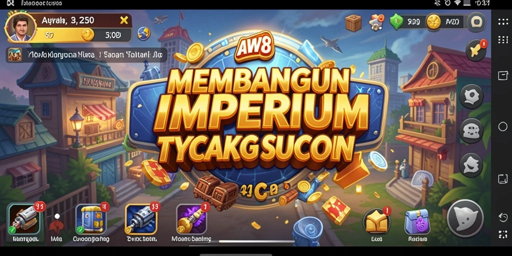 Tampilan gameplay AW8 yang menegangkan dan penuh strategi Tycoon.
