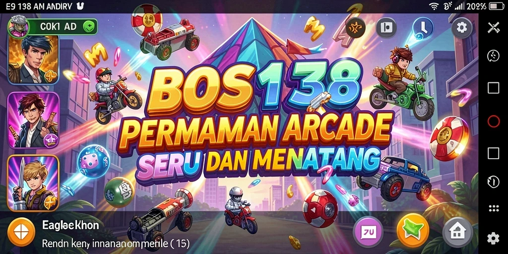 Screenshot dari gameplay seru BOS138 yang menggambarkan aksi Arcade.