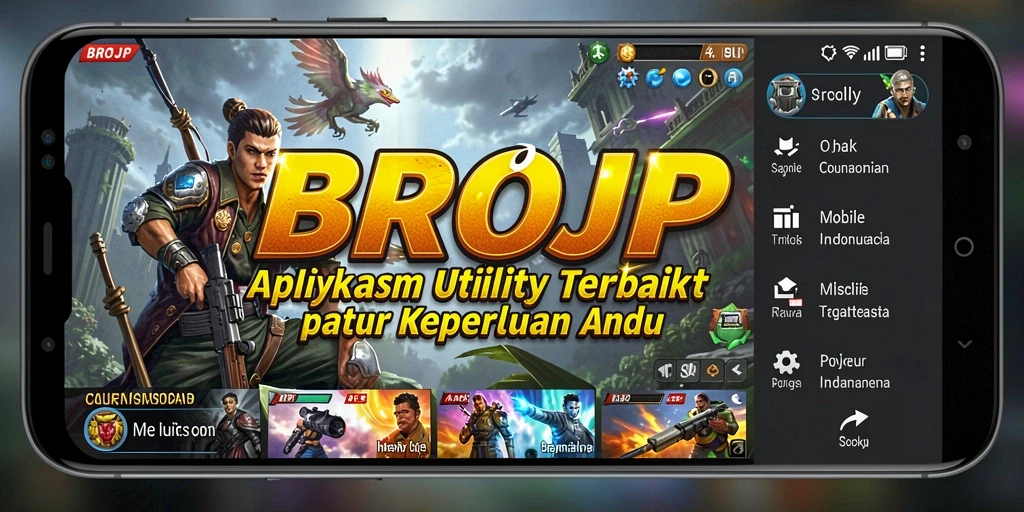 Tampilan antarmuka BROJP yang menarik dan fungsionalitas yang memudahkan pengguna.