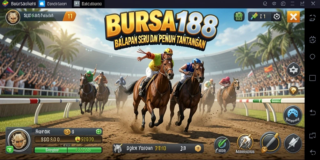 Tampilan gameplay Racing BURSA188 yang mendebarkan.
