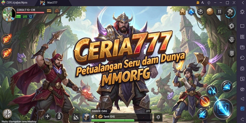 Screenshot CERIA777 menampilkan pemain berpetualang dalam dunia fantastis.