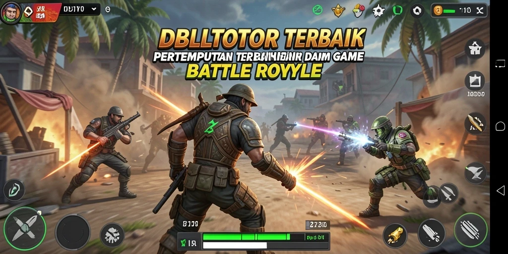Tampilan gameplay intens dari DBLTOTO dalam pertempuran Battle Royale.