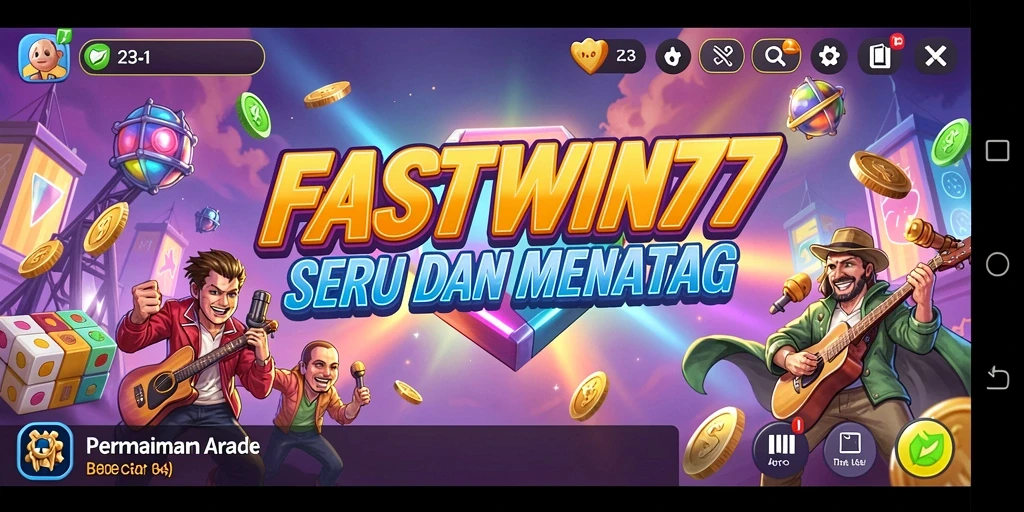 Screenshot menampilkan gameplay seru FASTWIN77 di level yang menantang.