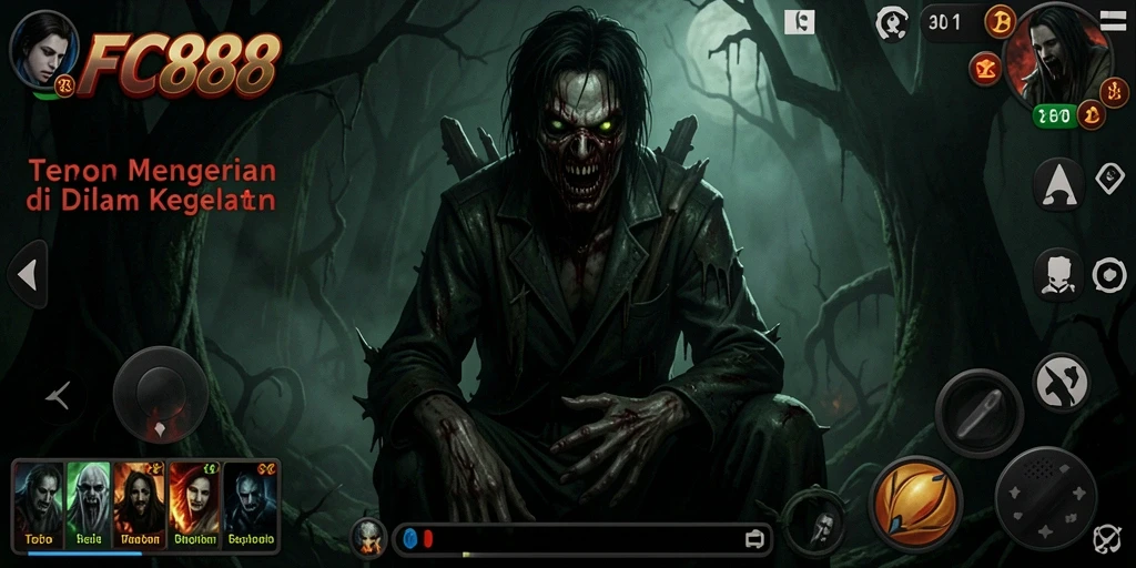 Screenshot gameplay FC888 yang menakutkan dan penuh ketegangan.