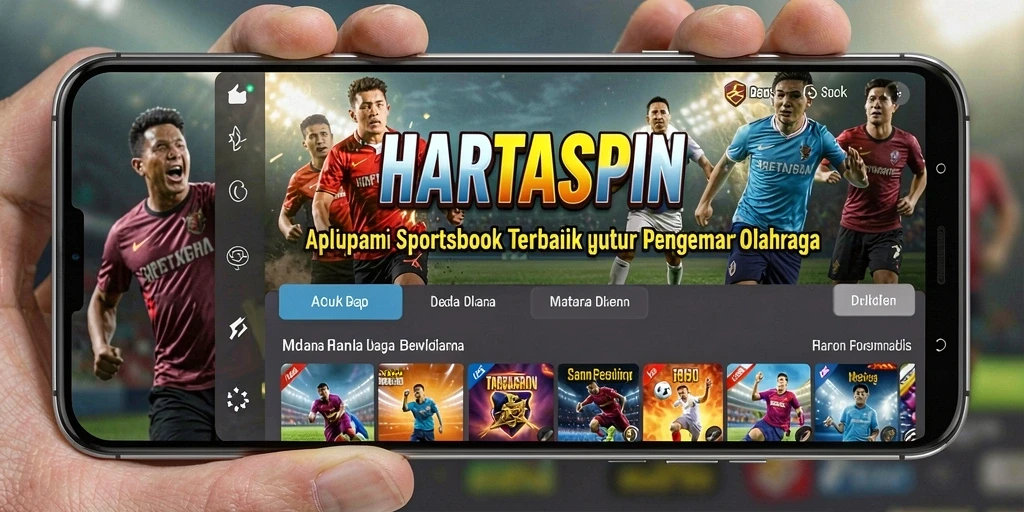 Tampilan gameplay HARTASPIN yang menarik dan interaktif.