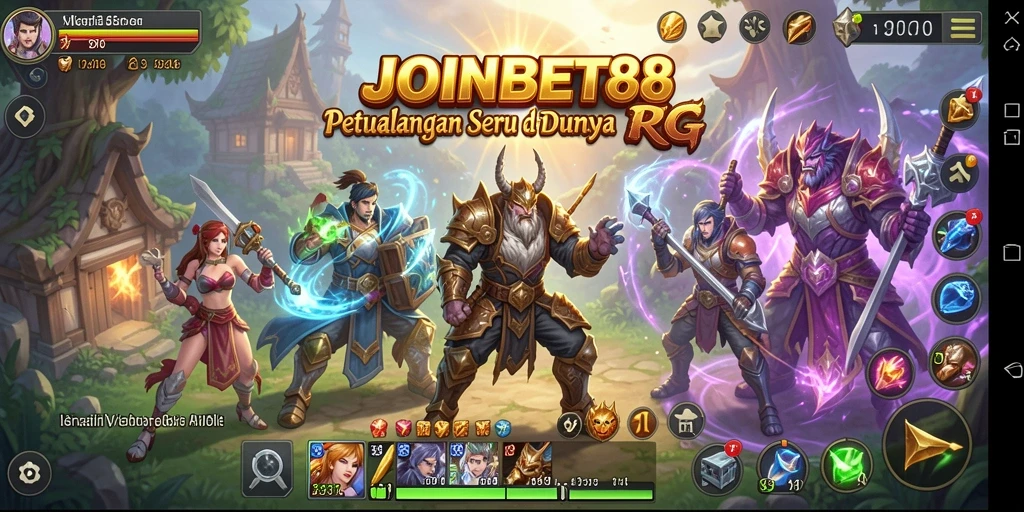 Screenshot gameplay seru dari JOINBET88, menunjukkan aksi RPG yang menegangkan.