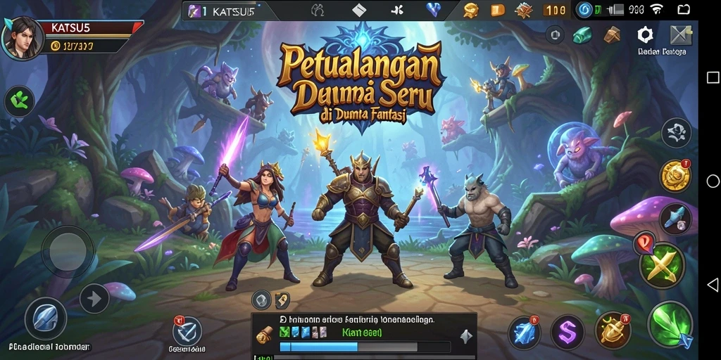 Tampilan gameplay KATSU5 yang menegangkan dan penuh aksi.