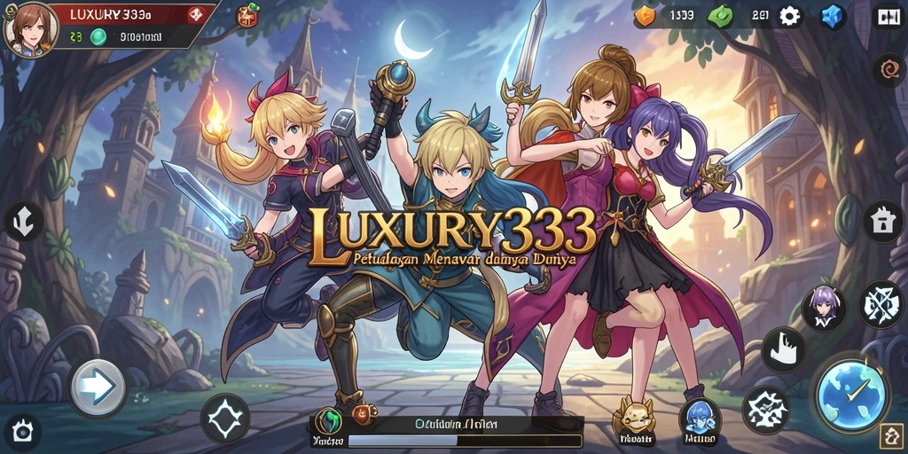 Screenshot LUXURY333 menampilkan petualangan seru dalam dunia anime.