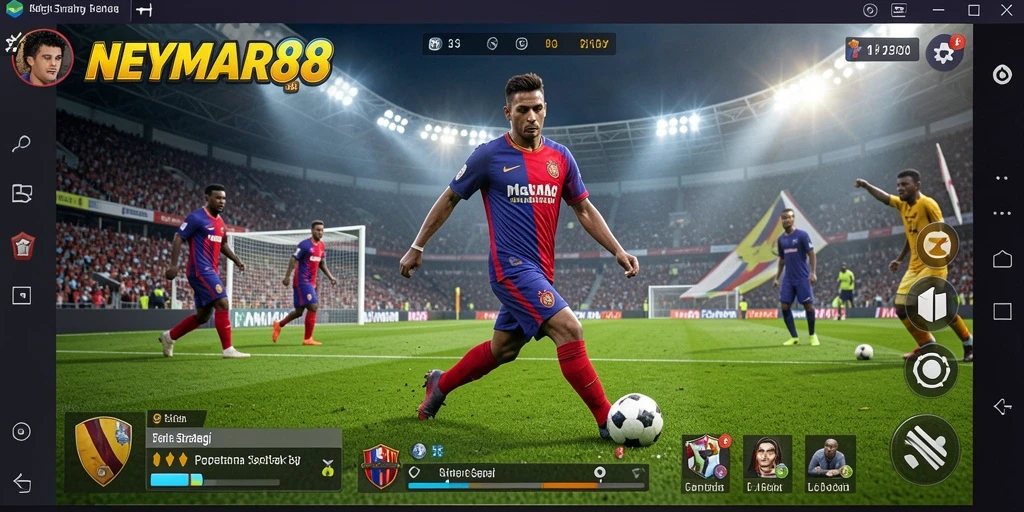 Tampilan gameplay menarik dalam NEYMAR88 yang memukau pemain.