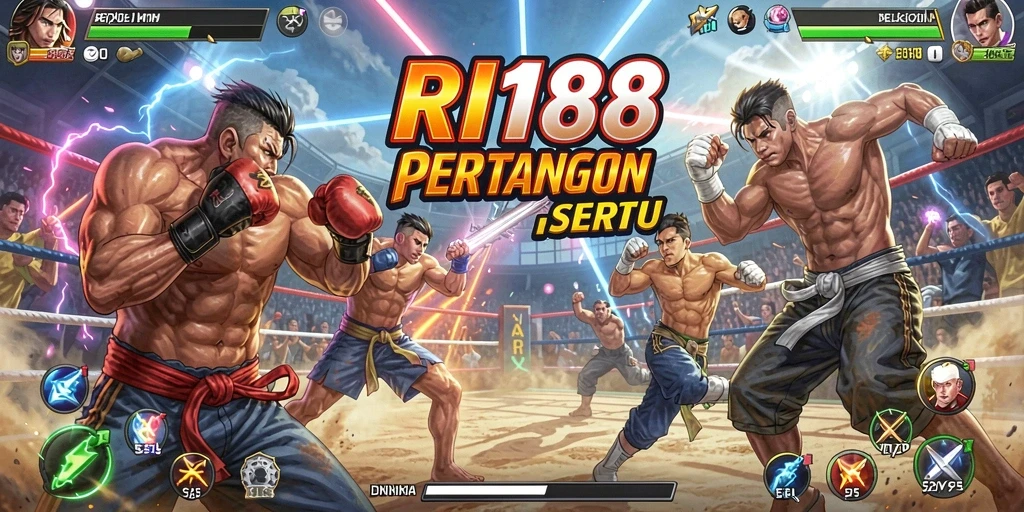 Tangkapan layar RI188 menampilkan pertarungan epik antara karakter utama.