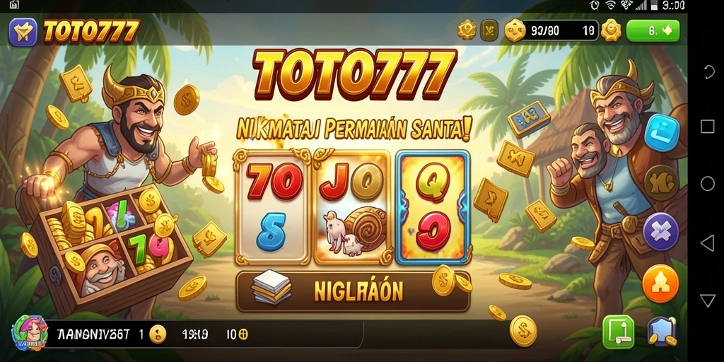 Screenshot gameplay TOTO777 menunjukkan momen seru dan penuh warna.