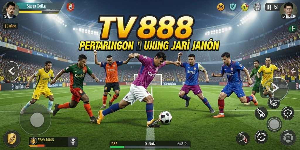 Tampilkan gameplay seru dan interaktif dari sepak bola.