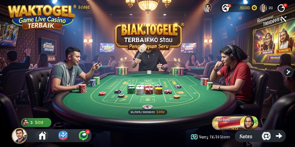 Gameplay seru <strong>WAKTOGEL</strong> dengan dealer langsung dan grafis menawan.