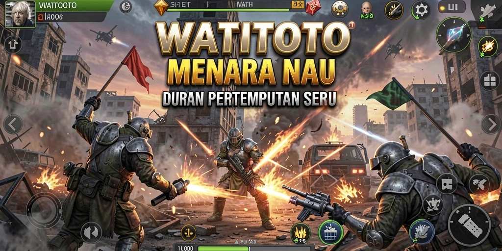 Tampilan menara dan musuh dalam WATITOTO yang memukau.