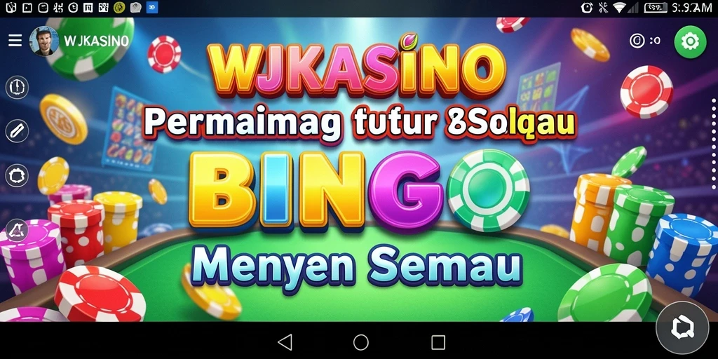 Tampilan gameplay seru di WJKASINO dengan tema Bingo.